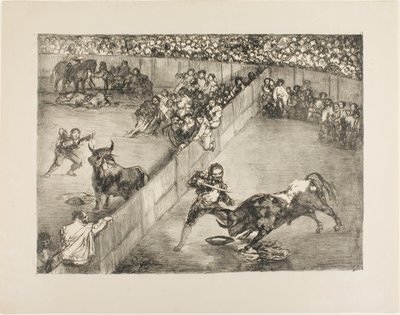 Bikaviadal osztott ringben, a The Bulls of Bordeaux-ból alkotó: Francisco Jose de Goya y Lucientes