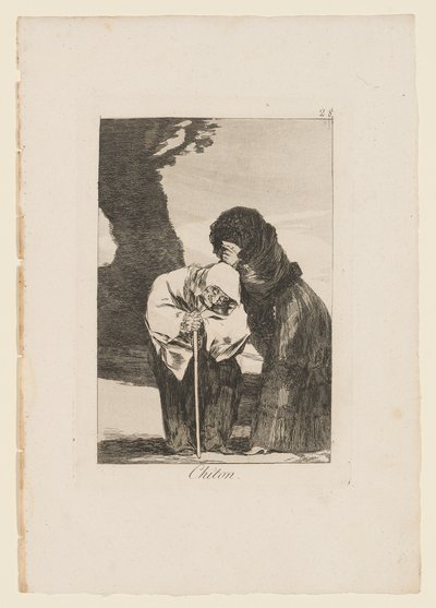 Chiton, Los Caprichos tányérja, 1799 alkotó: Francisco de Goya