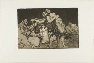 Disorderly Folly, hetedik tábla a Példabeszédekből alkotó: Francisco Jose de Goya y Lucientes