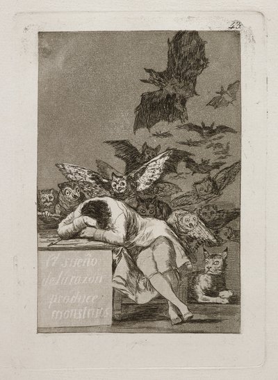A The Dream of Reason szörnyeket produkál alkotó: Francisco Jose de Goya y Lucientes