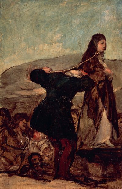 Boszorkány kivégzése alkotó: Francisco Jose de Goya y Lucientes
