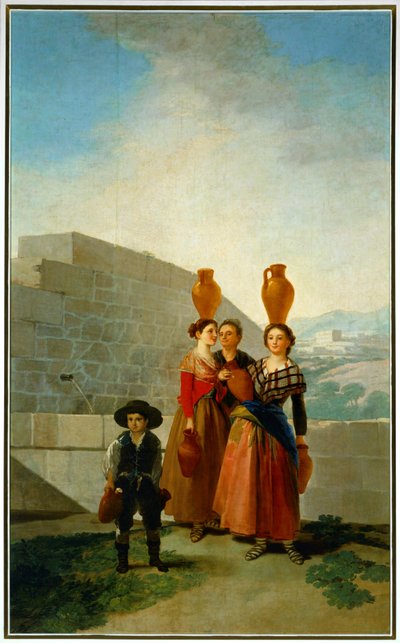 Girls carrying kanna víz ... (festmény vászonra) alkotó: Francisco Jose de Goya y Lucientes