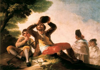 ""Le buveur"" Francisco de Goya y Lucientes (1746-1828). 1777. Madrid. Musee du Prado. alkotó: Francisco Jose de Goya y Lucientes