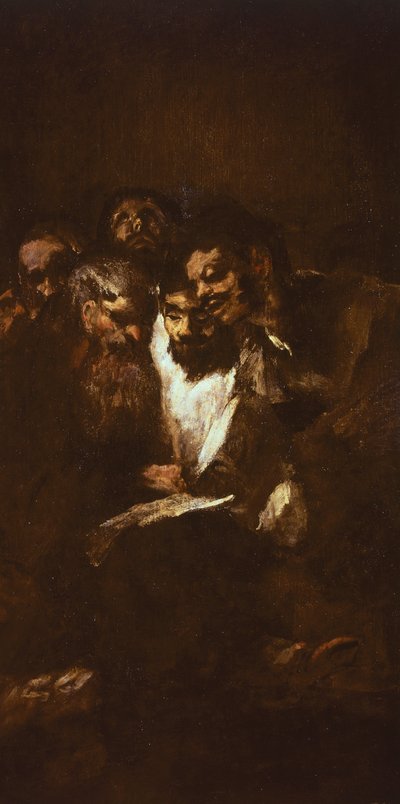 Férfiak olvasnak: Francisco de Goya (1746-1828) alkotó: Francisco Jose de Goya y Lucientes