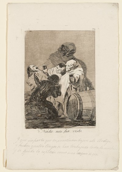 Senki sem látott minket, lemez a Los Caprichosból, 1799 alkotó: Francisco de Goya
