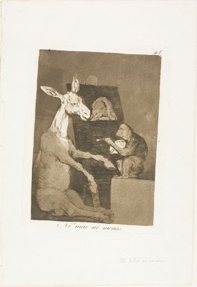 Se több, se kevesebb, 41-es lemez Los Caprichosból alkotó: Francisco Jose de Goya y Lucientes