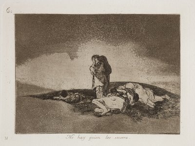 No Hay Quien Los Socorra (There is no one to help them) alkotó: Francisco Jose de Goya y Lucientes