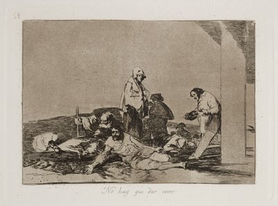 No hay que dar voces (Nem érdemes sírni) alkotó: Francisco Jose de Goya y Lucientes
