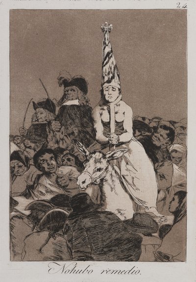 Semmit sem lehetett tenni ellene (Nohubo remedio) alkotó: Francisco de Goya