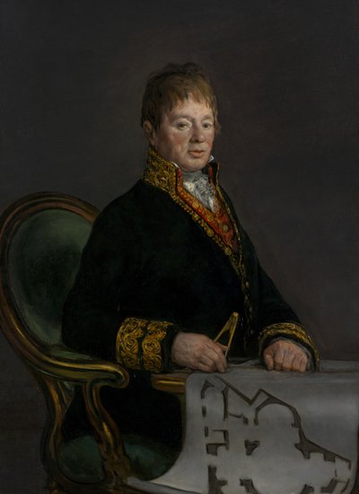 Don Juan Antonio Cuervo portréja, 1819 alkotó: Francisco de Goya