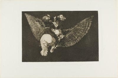 Mondd el a barátot, aki a szárnyaival takar, és a csőrével megharap, ötös tányér Los Proverbiosból alkotó: Francisco Jose de Goya y Lucientes