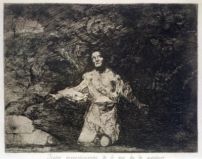 Szomorú előérzetek az elkövetkezendő eseményekről, a „The Disasters of War” 1. táblája alkotó: Francisco Jose de Goya y Lucientes