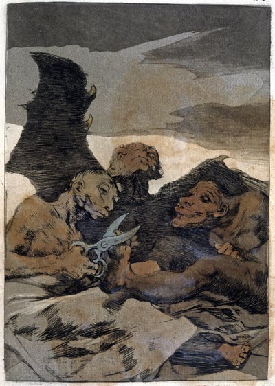 Se Repulen (Jól csinálják), c. 1802 (metszet) alkotó: Francisco Jose de Goya y Lucientes