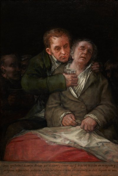 Önarckép Dr. Arrieta társaságában alkotó: Francisco Jose de Goya y Lucientes