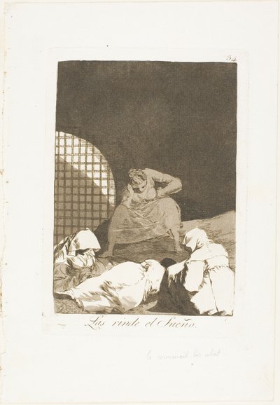 Sleep Overcomes Them, 34. lemez Los Caprichostól alkotó: Francisco Jose de Goya y Lucientes