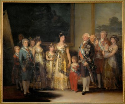 IV. Károly spanyol király és családja, Louisa királyné és gyermekeik (festmény, vászon) alkotó: Francisco Jose de Goya y Lucientes