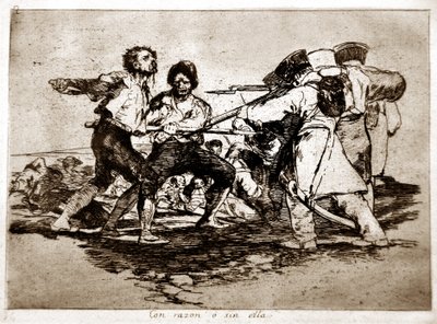 A háború katasztrófái: Con Razon o Sin Ella (Jó vagy rossz) alkotó: Francisco Jose de Goya y Lucientes