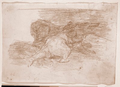 A háború katasztrófái: némi haszonnal jár (előkészítő rajz alkotó: Francisco de Goya