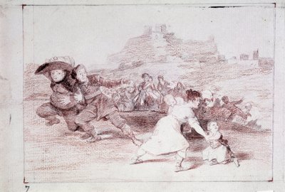 A háború katasztrófái: láttam (előkészítő rajz alkotó: Francisco de Goya