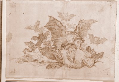 A háború katasztrófái: Az eredmények (előkészítő rajz alkotó: Francisco de Goya