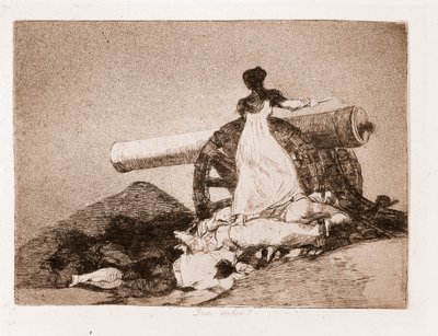 A háború katasztrófái: micsoda bátorság! (rézkarc előkészítő rajzból alkotó: Francisco de Goya