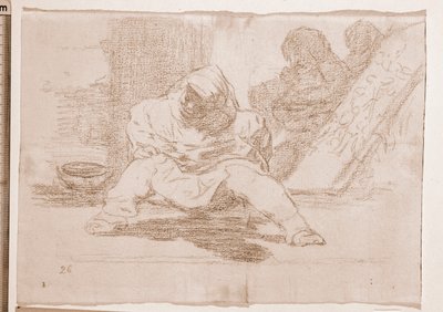 A háború katasztrófái: Micsoda őrület! (előkészítő rajz alkotó: Francisco de Goya