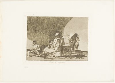 Egészségesek és betegek, 57. lemez a háború katasztrófáiból alkotó: Francisco Jose de Goya y Lucientes