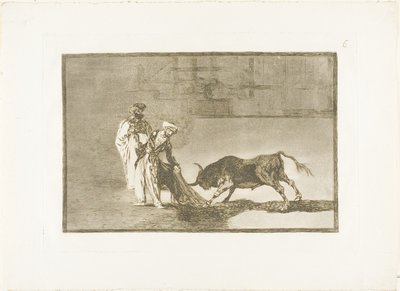 A mórok egy másik színdarabot játszanak a ringben, és a bikát hívják a The Art of Bullfighting című, égető, hatos tányérjukkal. alkotó: Francisco Jose de Goya y Lucientes