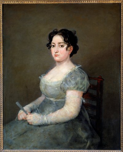 Francisco de Goya (1746-1828) A nő a legyezőben festménye 19. századi V. 1,03x0,84 m alkotó: Francisco de Goya