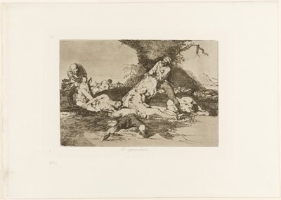 Használják őket, 16. lemez a The Disasters of War-ból alkotó: Francisco Jose de Goya y Lucientes