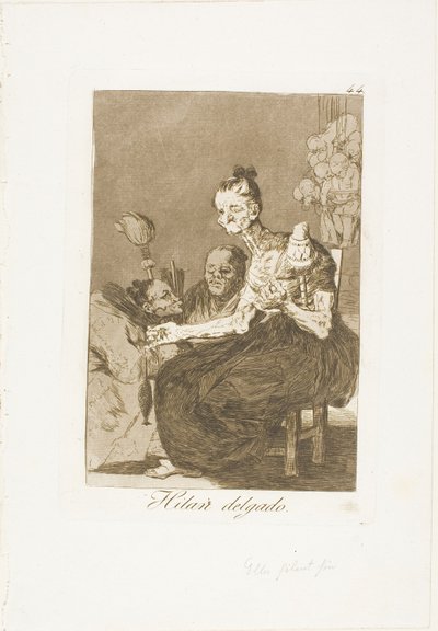 Finoman pörögnek, 44-es lemez Los Caprichosból alkotó: Francisco Jose de Goya y Lucientes