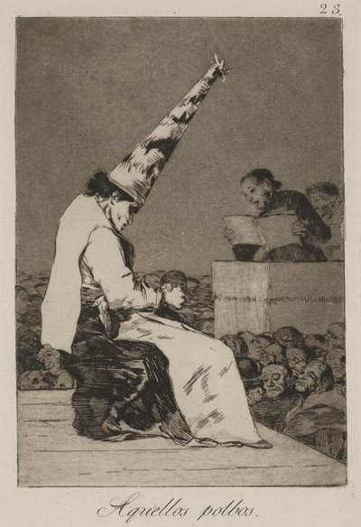 Azok a porszemek (Aquellos Polbos) alkotó: Francisco de Goya