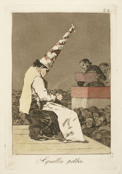 Azok a porszemek, 23. tábla a Los Caprichosból alkotó: Francisco de Goya