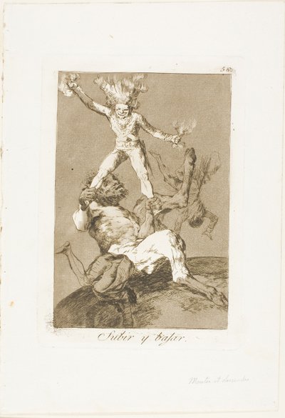 To Rise and to Fall, 56-os lemez Los Caprichosból alkotó: Francisco Jose de Goya y Lucientes
