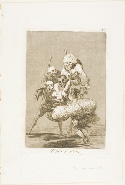 Mit tesz az ember a másikkal, 77. lemez Los Caprichostól alkotó: Francisco Jose de Goya y Lucientes