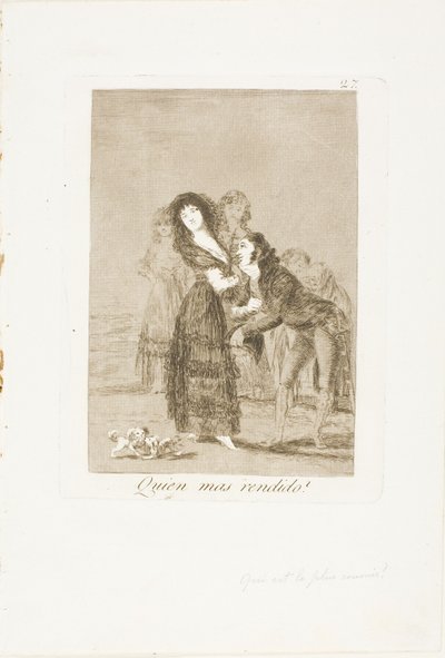 Melyikük a legyőzöttebb?, 27. lemez Los Caprichostól alkotó: Francisco Jose de Goya y Lucientes
