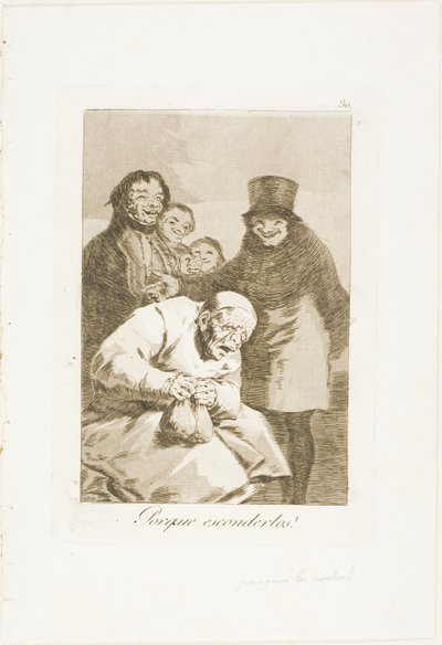 Miért rejtsd el őket?, 30. lemez Los Caprichosból alkotó: Francisco Jose de Goya y Lucientes