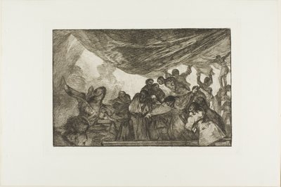 Anélkül, hogy Istennek vagy az ördögnek ajánlaná magát, Los Proverbios 15. lemeze alkotó: Francisco Jose de Goya y Lucientes