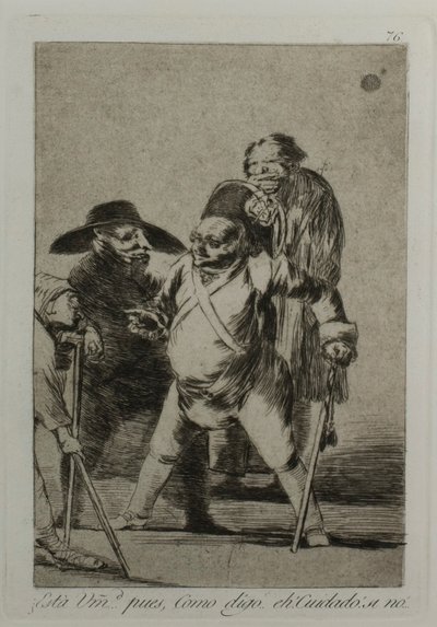 Te megérted? ... hát, ahogy mondom... na! Vigyázz! egyébként..., 76. tábla, Los Caprichosból alkotó: Francisco Jose de Goya y Lucientes