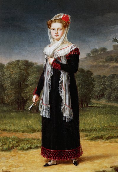 Marie Louise pármai hercegnő portréja (Bécs alkotó: Francisco Lacoma