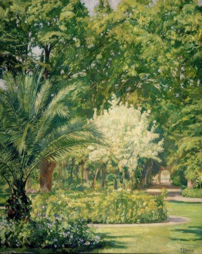 VERE CLARO-JARDIN BOTANICO – 1934–79X100 CM– alkotó: Francisco Llorens Diaz