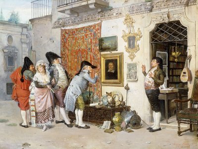 Az Antikvárium; Az Antikvárium, 1872 alkotó: Francisco Peralta del Campo