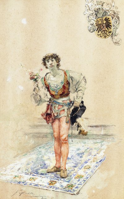 Az udvarló, alkotó: Francisco Pradilla y Ortiz