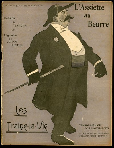 A „The Butter Plate” borítója, 166. szám, Satirique en Colors alkotó: Francisco Sancha y Lengo