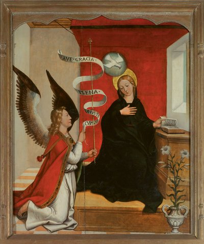 Az Angyali üdvözlet alkotó: Francisco de Comontes
