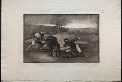 Bikaviadalok: A gyalogos vadászat másik módja alkotó: Francisco de Goya