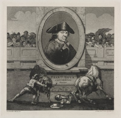 Bikaviadalok: Frontispiece alkotó: Francisco de Goya