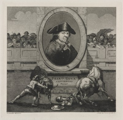 Bikaviadalok: Frontispiece, 1876. alkotó: Francisco de Goya