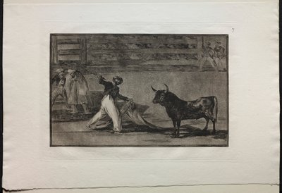 Bikaviadalok: A szigonyok vagy zászlók eredete alkotó: Francisco de Goya