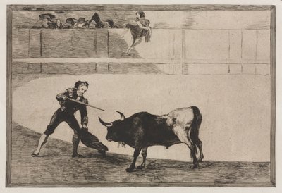 Bikaviadalok: Pedro Romeo megöli a megállt bikát alkotó: Francisco de Goya